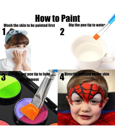  HISUNBEN Body Paint - 30g - Washable - For face and children - Face makeup - For theatre - Carnival - Halloween - Party 10 - Buy Online on GoSupps.com