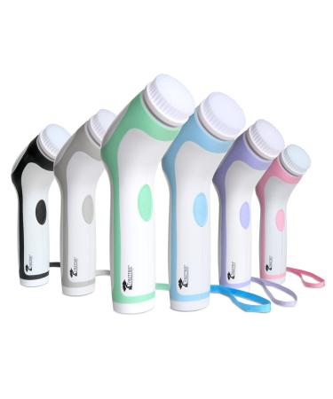 Skin Cleansing System Facial Brush & Body Care Kit for Women & Men - 4 Heads, Water-Resistant, Blue - Buy Online on GoSupps.com