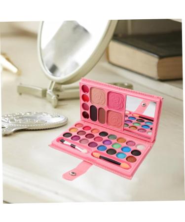 NOLITOY 33 Makeup Palette Eyeshadow Accessories for Girls Pink Eye Shadow Palettes Blush Pan Child Flash Set - Buy Online on GoSupps.com