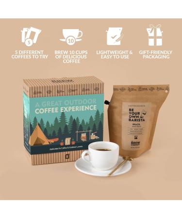 Ultimate Coffee Gift Set: 5 Specialty & Organic Estates for Outdoor Lovers | Perfect Gift for Men & Women | Brew Anytime Anywhere - Buy Online on GoSupps.com