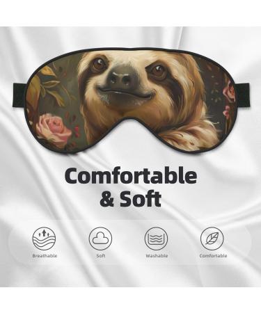 SSIMOO Cute Sloth Soft Sleep Eye Mask - Breathable Eye Patch for Women | Perfect Travel Accessory & Relaxation Gift - Buy Online on GoSupps.com