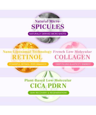 Mary&May Spicule Duo Set: Collagen & Retinol PDRN Cream | Anti-Aging Firming Plumping Pore Care | Korean Skincare | 2x15g - Buy Online on GoSupps.com