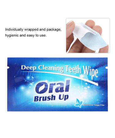 Ankroyu 50 Pieces Toothed Wipes - Woven Tooth Cleaning Towels for Oral Deep Cleaning & Whitening - Buy Online on GoSupps.com