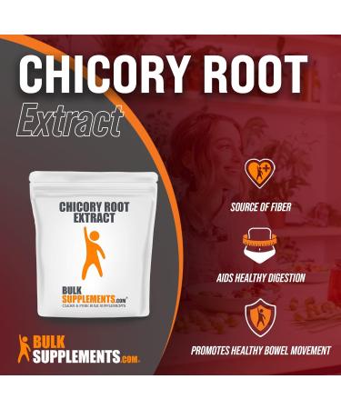 Chicory Root Fiber Powder - 100g - Gut Health & Prebiotic Fiber Supplement - Buy Online on GoSupps.com