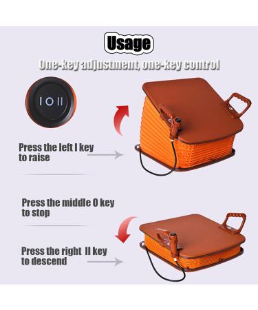 Powered Lift Cushion Portable Safe Mobility Aid with Seat Cushion Bearing Capacity 100kg for Muscle Disease Knees Weak Elderly Malaise Yellow - Buy Online on GoSupps.com