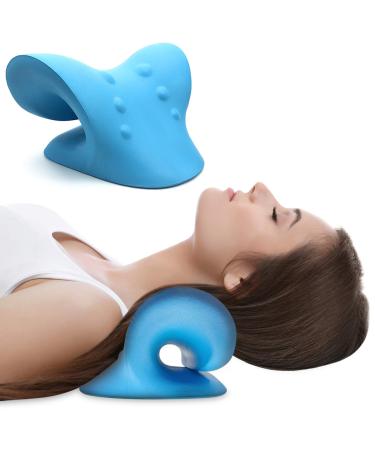 Anzorhal neck stretcher neck pain neck stretcher orthopedic neck stretcher neck shoulder cervical traction for neck pain headache shoulder pain (blue) - Buy Online on GoSupps.com