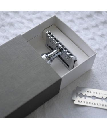M HLE Traditional Safety Razor - Open Comb with Removable Head & Sample Blade | Premium Shaving Experience - Buy Online on GoSupps.com
