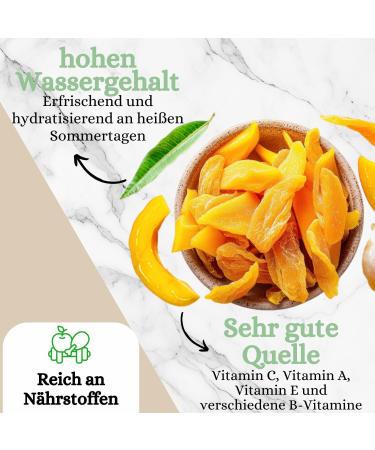  1001 Frucht 1001 Frucht Dried Mango 500g 2025 New Harvest Natural No Added Sugar Sweet & Aromatic Vegan Sun-Dried Juicy Mango Strips Unsulphured Tropical Snack - Buy Online on GoSupps.com