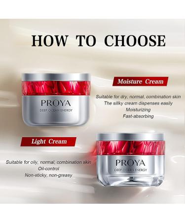 PROYA Collagen Peptides Face Moisturizer 2.0 - Day/Night Cream for Oily Skin | Anti-Aging Formula to Smooth & Reduce Wrinkles - 1.8oz - Buy Online on GoSupps.com