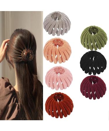 7pcs Zabernim Hair Holder Bird Nest Magic Hair Clip Bird Nest Hair Clips Ponytail Holder Clip Zabernim Birds Nest Magic Hair Clip