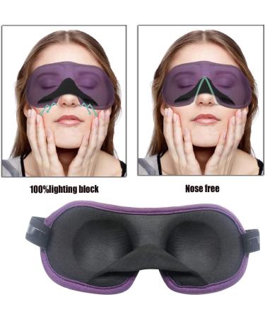 REEBENT 3D Eye Mask for Women - Machine Washable Sleep Mask - Black+Rose - Buy Online on GoSupps.com