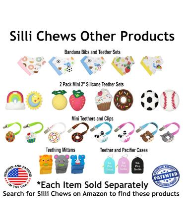 Silli Chews Cute Baby Teether Cell Phone Toy for Babies - Safe Silicone Teething Relief | Silly Chew Toy Black Bphone - Buy Online on GoSupps.com
