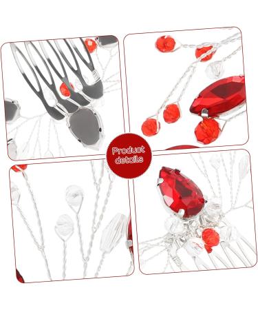 FRCOLOR Hair Comb Girl Headpiece Wedding Hair Accessories Hairpin Rhinestone Clips for Hair Bridal Hair Pin Hair Accessories for Women Decorative Hair Clips Bridal Headpiece Metal - Buy Online on GoSupps.com