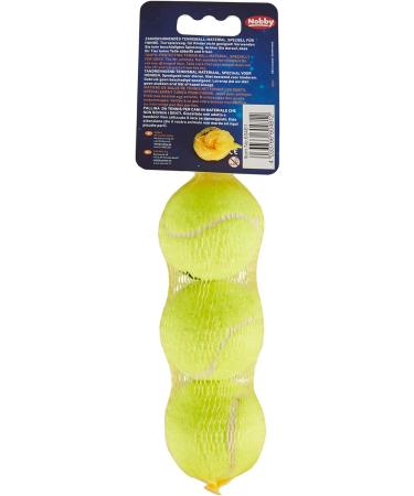 Nobby Tennis Ball with Squeaker - Small 5.0 cm 3 Pack | Ideal for Dogs & Cats - International Shipping - Buy Online on GoSupps.com