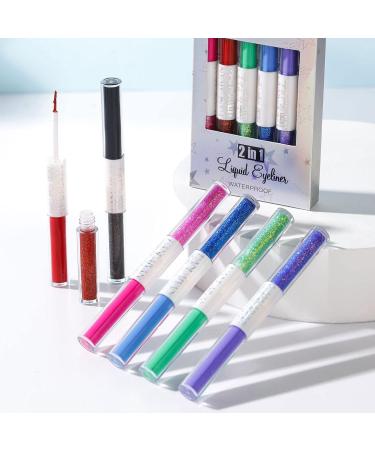 Liquid Eyeliner Colorful Set | 6-Color Matte Liquid Eyeliner Set Colorful Neon Eyeliner Pencil Pigmented Waterproof Smudgeproof Long Lasting Gel Eye Liner Makeup Kit for Women Frifer B - Buy Online on GoSupps.com