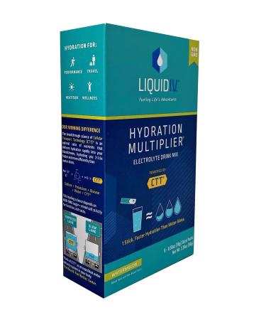 Liquid I.V. Hydration Multiplier Watermelon Electrolyte Drink Mix Powder Packet 6 Ct 96g Net Wt