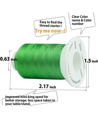 Simthread 120 Colors Polyester Embroidery Thread Kit - 550Y - Similar to Madeira & Robinson-Anton - 40 Weight for Home Sewing - Buy Online on GoSupps.com