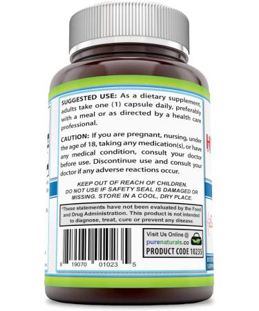 Pure Naturals Hyaluronic Acid 100mg - 120 Capsules | Natural Skin Hydration Supplement - Buy Online on GoSupps.com