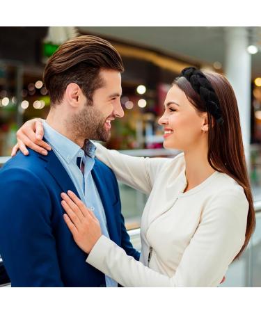 Vintage Black Braided Headband for Women & Girls | Boyrot Padded Rockabilly Hair Accessories - Buy Online on GoSupps.com