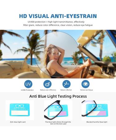 Blue Light Blocking Cat Eye Glasses for Men & Women | Retro UV400 Clear Lens | Colorful Gold Fashion Eyewear - Buy Online on GoSupps.com