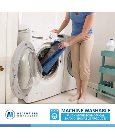 Professional Microfiber Mop for Hardwood, Laminate, Tile, Vinyl Floors | Washable Pads | Adjustable Handle + 1 Microfiber Cloth - Buy Online on GoSupps.com