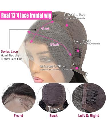 Brazilian Virgin Human Hair Bob Wig 10 13x4 Lace Frontal Pre Plucked with Baby Hair in Natural Black - Buy Online on GoSupps.com