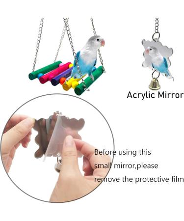 Esrise Bird Toys - Colorful Hanging Wood Bells for Conures Lovebirds & Finch | International Shipping - Buy Online on GoSupps.com