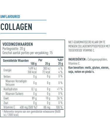 Isopure Collagen Powder Neutral with Vitamin C 20 g Type 1 Collagen per Serving Sugar Free Without Artificial Flavors 300 g - Buy Online on GoSupps.com