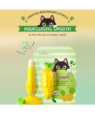 dPois Long-Lasting Hydrating Lip Balm Pineapple Extract Formula for Daily Nourishment and Dry Lips Care Yellow One Size One Size Yellow - Buy Online on GoSupps.com