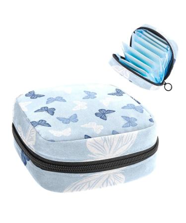 Women's bonds storage pockets still pad colored butterflies. Portable period kit pocket feminine product bag for women girls color2