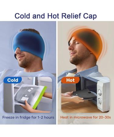 Migraine Relief Cap - Cooling Gel Hat for Headaches Tension & Puffy Eyes | Instant Natural Relief Head Wrap - Buy Online on GoSupps.com