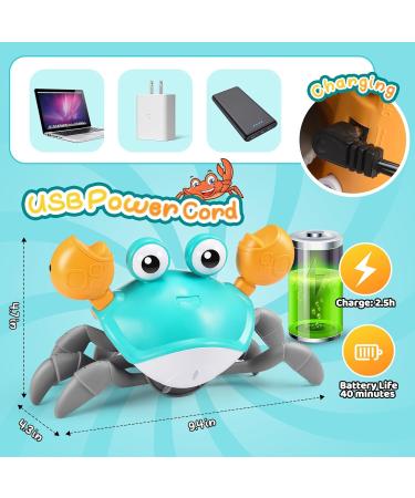 Adeokay Crab Baby Toys for 1-3 Years | Crawling Toys for Infants & Toddlers | Green Gifts for Girls 6-10 Months - Buy Online on GoSupps.com