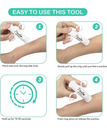 2Pcs Bug Bite Tool Suction Tool Poison Remover for Insect Bite Bug Bite and Bee/Wasp Sting - Buy Online on GoSupps.com