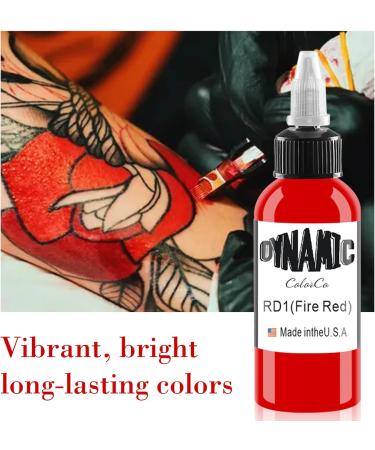  DLDN01 Red Tattoo Ink - The Latest Permanent Body Colour - Classic Red - 120ml - Buy Online on GoSupps.com