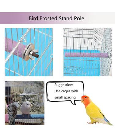 Hamiledyi Parrot Cage Perches Stand - Paw Grinding Stick & Beak Toy for Conures, Cockatiels, Lovebirds - Colorful Cage Accessories - Sand Perch for Budgies - Buy Online on GoSupps.com