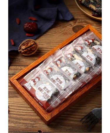 Black sesame walnut red jujube and rose cut cake ready to eat red jujube nut cake dessert instant handmade health cake black sesame candy Chinese casual snack gift pack (50pcs) 0.02 g (Pack of 50) - Buy Online on GoSupps.com