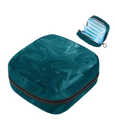 Blue batik ladies napkins-storage bag portable periodic bag for women teenagers girls menstrual cup pocket still insert holder color 4