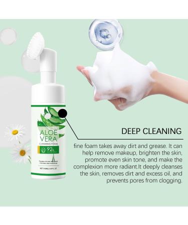 Mousse Nettoyante Visage L'aloe Vera - Nettoie En Profondeur Et Douceur Les Pores Hydrate Contr le Le S bum Ne Resserre Pas Illumine Uniformise Teint(3PCS) - Buy Online on GoSupps.com