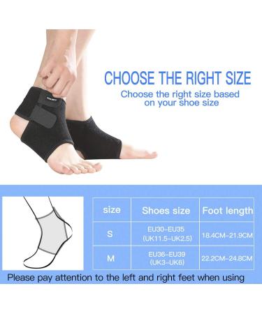 Breathable Eulant Ankle Bandages for Kids | Supportive Foot Bandage for Sports & Activities | Unisex Black - 1 Pair - Buy Online on GoSupps.com
