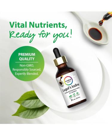 Rainbow Light Lugols 2 Percent Iodine Solution | 2 fl oz | Iodine & Potassium Iodide 2% | Liquid Drops - Buy Online on GoSupps.com