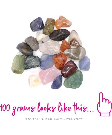 Polished Tumblestone Gemstones Pocket Reiki Chakra Mineral Rocks 100g Pack (18 to 21 Stones) Size: Medium Mix 15mm to 25mm Mixed Stones Medium Mix 15mm - 25mm - Buy Online on GoSupps.com