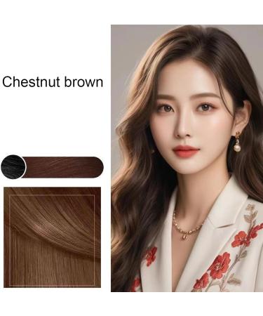 Standing Hair ColorNatural Shampoo Hair Dye Plantbased Cream with Three Classic Colors Chestnut brown coloring - Buy Online on GoSupps.com