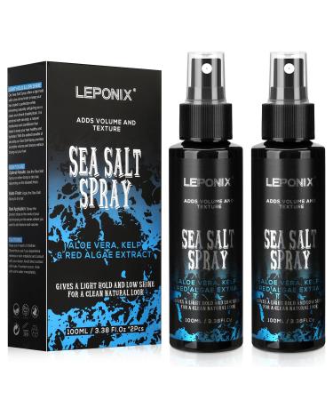 Sea Salt Spray for Hair Men - Texturizing & Thickening Salt Spray for Hair Men Natural Sea Salt Spray with Kelp Aloe Vera & Red Algae Extract Adds Instant Volume Texture Thickness & Light