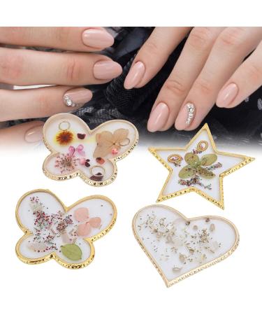 4 Pieces Nail Art Palette - Crystal Resin Mixing Display Board for Nail Color & Photography - Buy Online on GoSupps.com