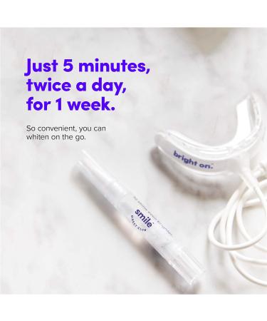 SmileDirectClub Teeth Whitening Kit with LED Light - 9 Gel Pens - Professional Strength Hydrogen Peroxide - Enamel Safe - Up to 9 Shades Whiter - Buy Online on GoSupps.com