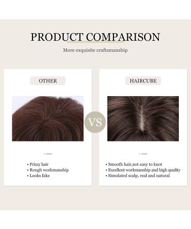 Emmor Ombre Dark Brown Wigs for Women | Long Layered Heat-Resistant Synthetic Fiber Wigs with Bangs - Natural Look for Daily Wear - Buy Online on GoSupps.com