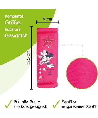 Hits4KIDS Bluth Cushion Car for Children - Disney Minnie Mouse Seat Belt & Backpack Shoulder Cushion Comfortable Belt Protection for Girls (20cm) - Buy Online on GoSupps.com