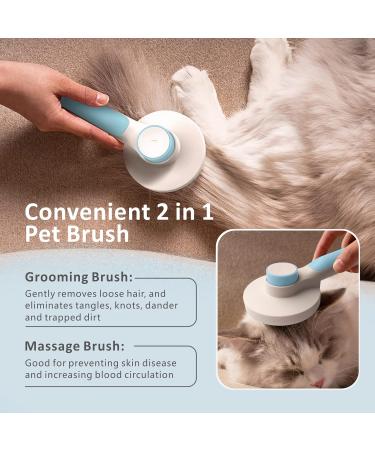 Bayion Cat Brush & Dog Brushes - Best for Short & Long Hair Daily Undercoat & Mat Removal - Blue - Buy Online on GoSupps.com