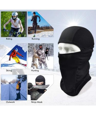 Breathable Black Balaclava Face Mask for Summer Cycling and Motorcycle Riding - Buy Online on GoSupps.com