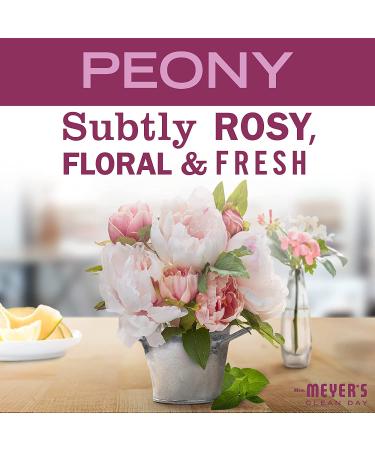 Mrs. Meyer's Peony Scented Soy Wax Aromatherapy Candle 7.2 Oz - Pack of 2 | 35 Hour Burn Time, Essential Oils for Relaxation - Buy Online on GoSupps.com